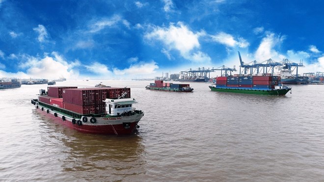 Việt Nam có nhiều cơ hội để thúc đẩy phát triển ngành dịch vụ logistics. Ảnh: Tân cảng Sài Gòn