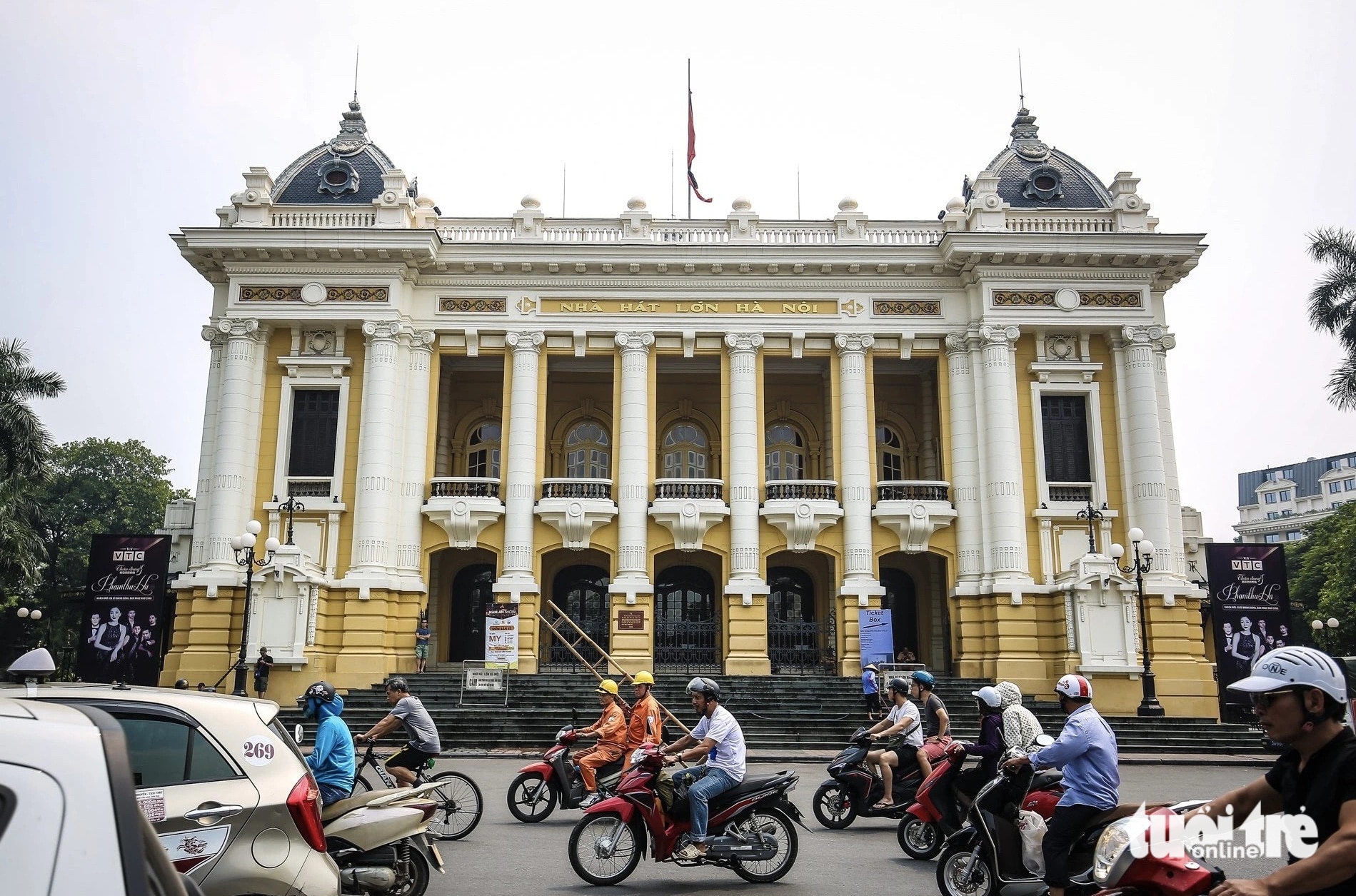 Nhà hát Lớn - một trong những công trình kiến trúc Pháp tiêu biểu tại Hà Nội - Ảnh: NAM TRẦN