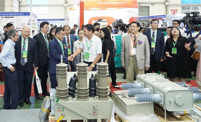 Triển lãm được kỳ vọng thúc đẩy giao thương hiệu quả giữa các doanh nghiệp điện- năng lượng Việt Nam với quốc tế. Ảnh: BTC