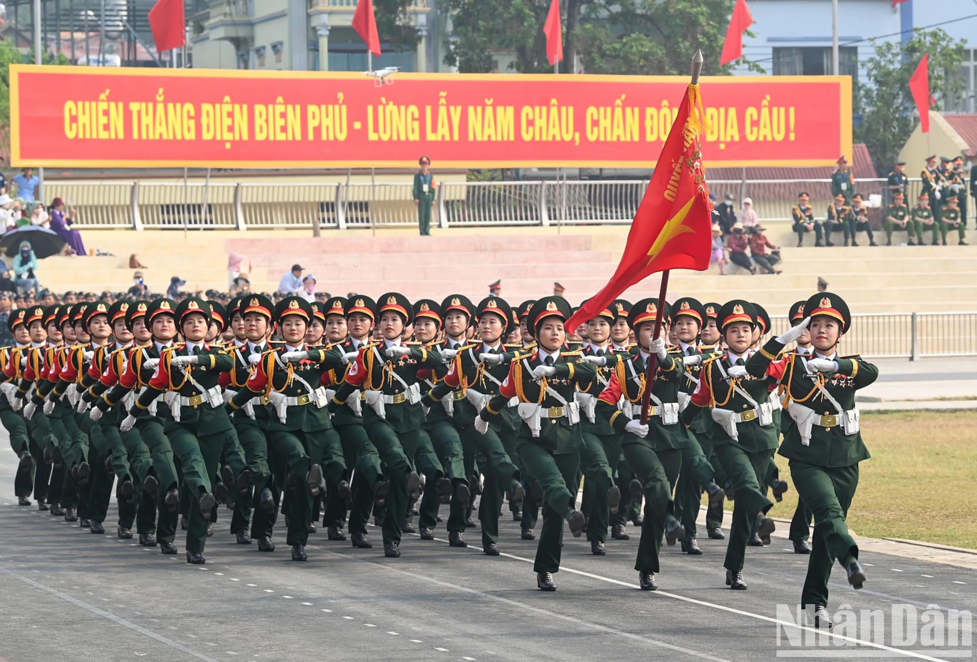 [Ảnh] Những bóng hồng tham gia Tổng duyệt diễu binh kỷ niệm Chiến thắng Điện Biên Phủ ảnh 3