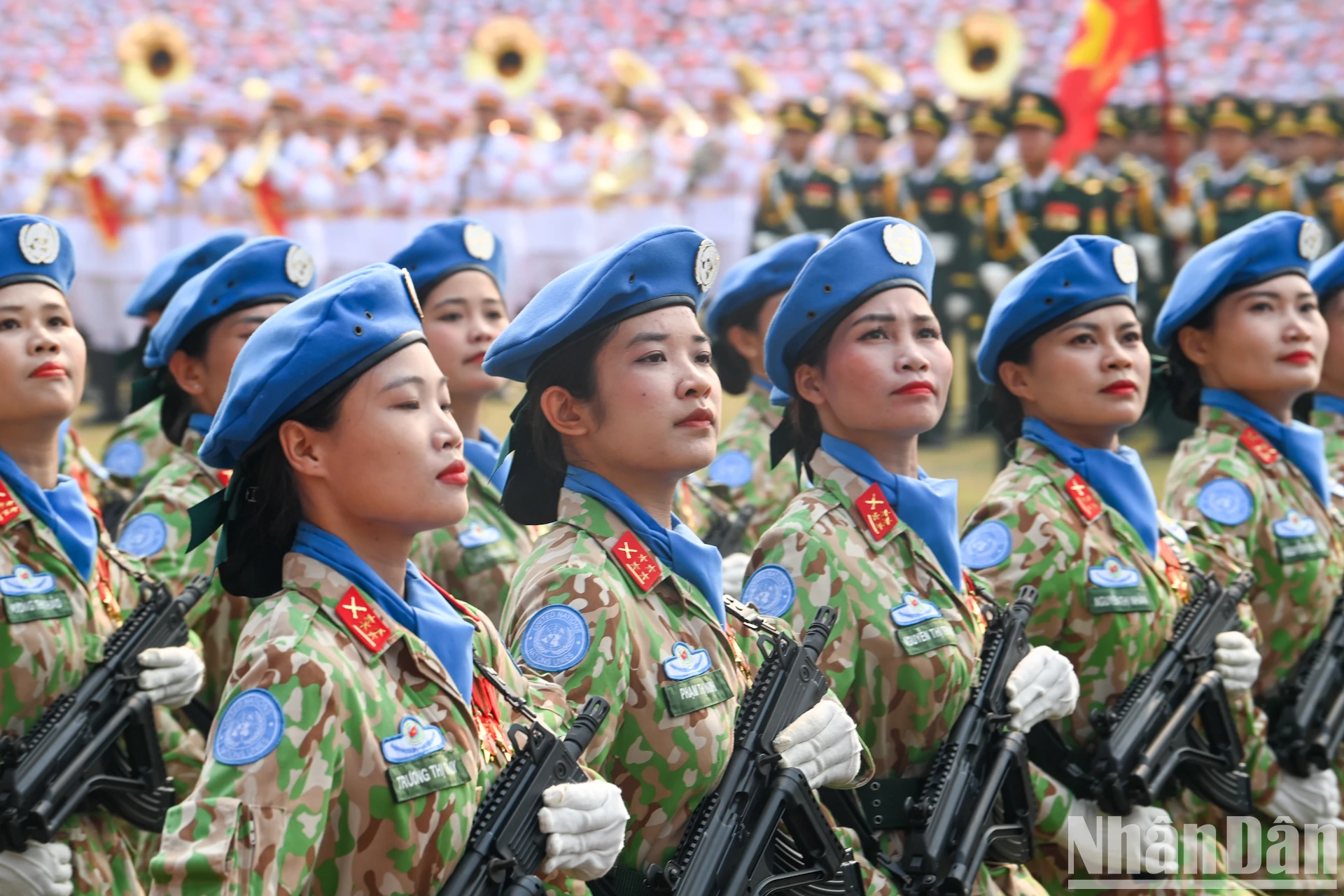 [Ảnh] Những bóng hồng tham gia Tổng duyệt diễu binh kỷ niệm Chiến thắng Điện Biên Phủ ảnh 9