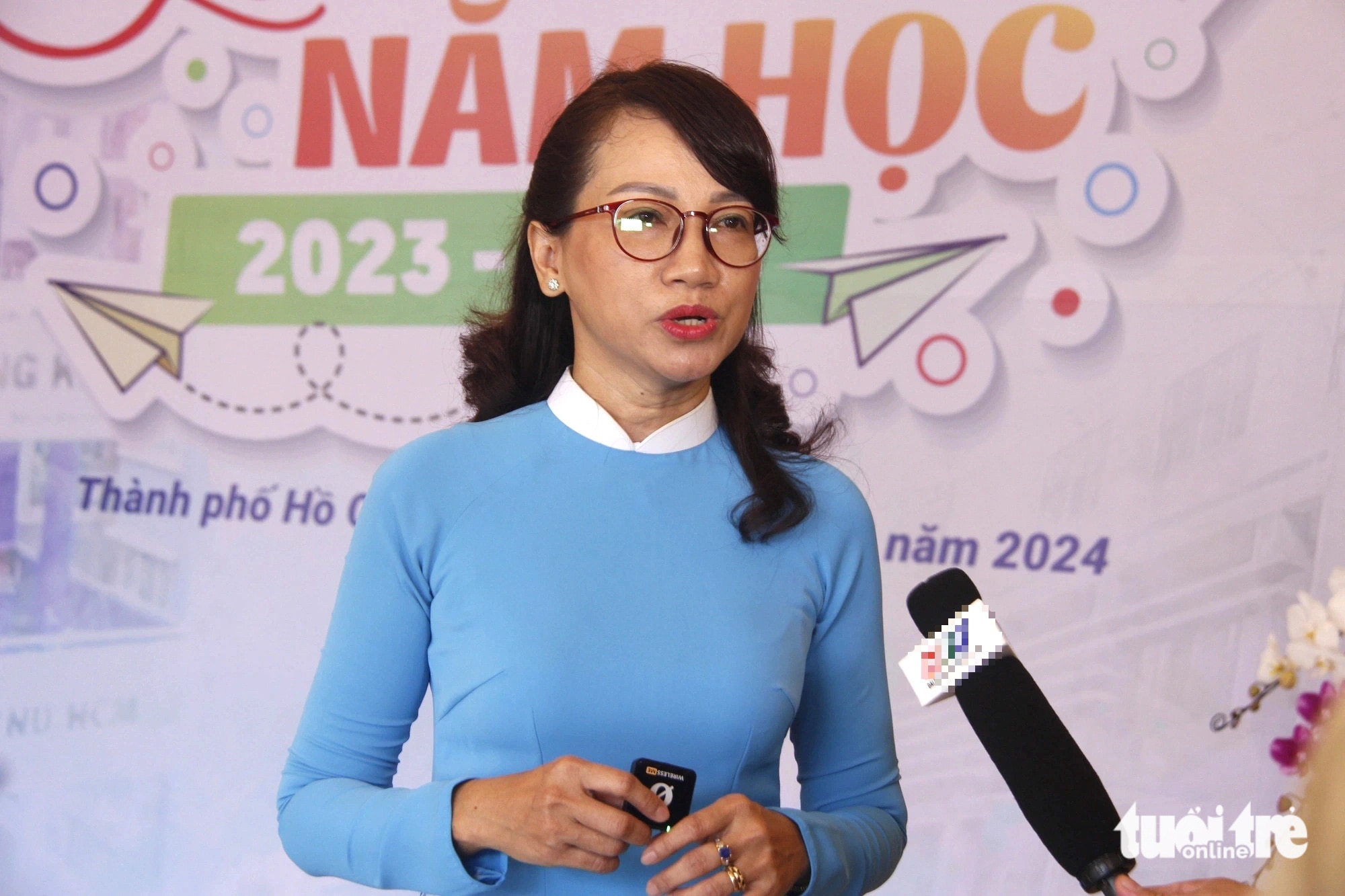 GS.TS Nguyễn Thị Thanh Mai - hiệu trưởng Trường phổ thông Năng khiếu - Ảnh: CÔNG TRIỆU