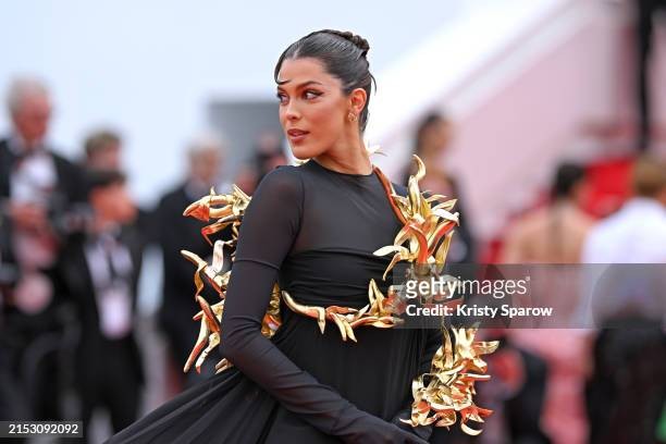 Hoa hậu Hoàn vũ gây chú ý với váy lạ mắt trên thảm đỏ Cannes ảnh 2