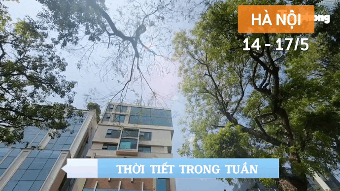 Giữa tháng 5 Hà Nội duy trì mát mẻ kèm mưa dông