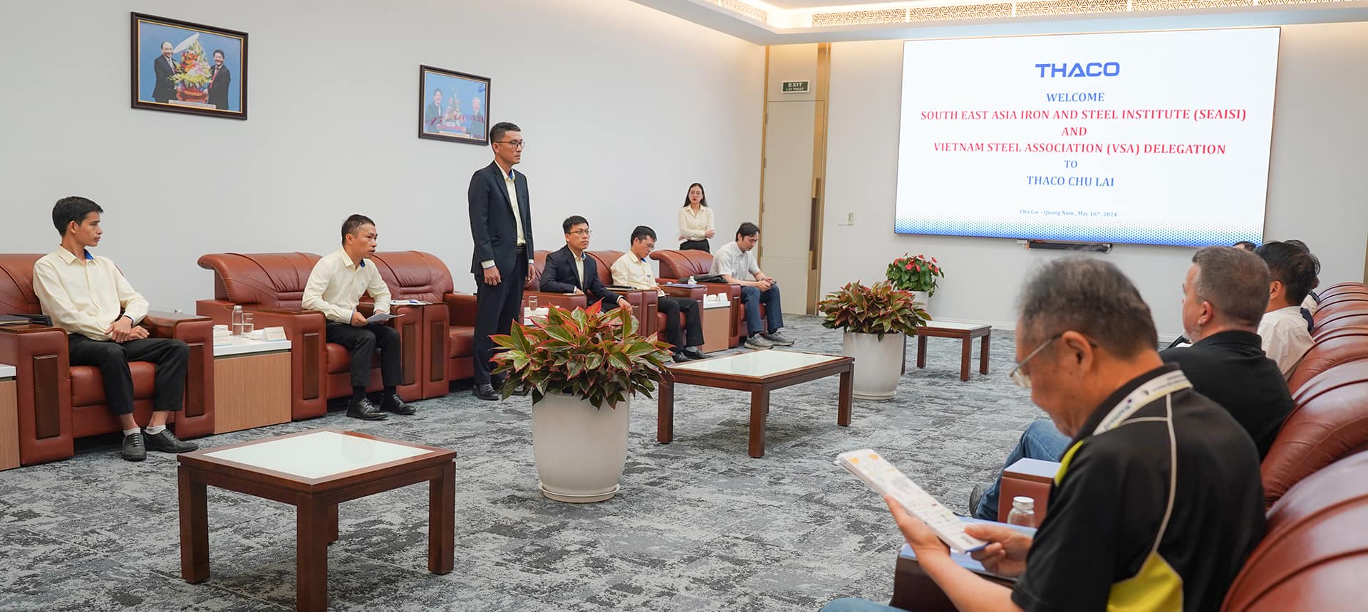 Ông Đỗ Minh Tâm - Tổng Giám đốc THACO INDUSTRIES phát biểu tại buổi làm việc