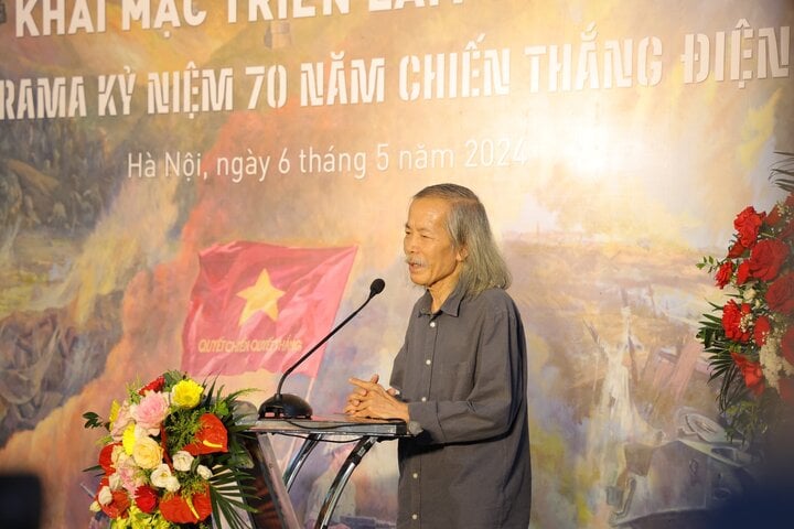 Họa sĩ Lương Xuân Đoàn, Chủ tịch Hội Mỹ thuật Việt Nam chia sẻ cảm xúc về triển lãm.