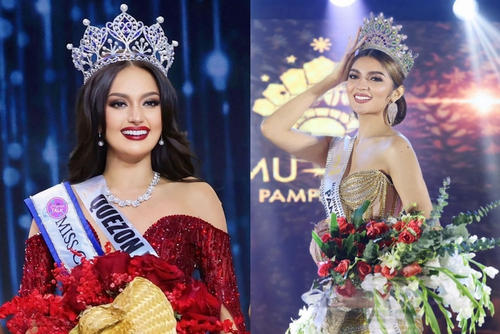 Á hậu 2 Maria Ahtisa Manalo (trái) và người đẹp Cyrille Payumo sẽ đại diện Philippines tới Việt Nam thi hoa hậu - Ảnh: MUP