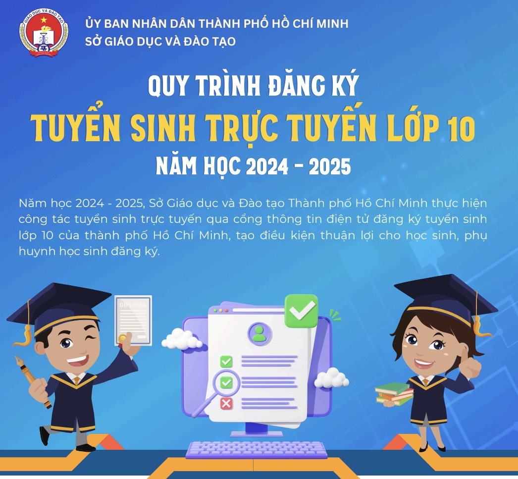 6 bước đăng ký thi vào lớp 10 trực tuyến ở TP.HCM- Ảnh 1. Giao diện phần mềm đăng ký thi tuyển sinh lớp 10 trực tuyến ở TP.HCM năm 2024