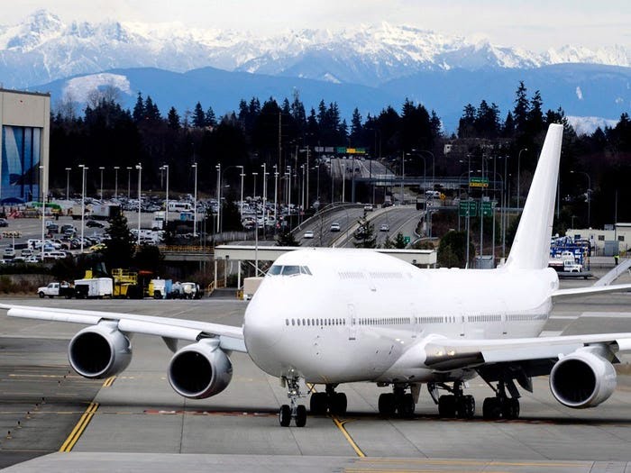 Bên trong 'cung điện bay' lớn nhất thế giới trị giá 400 triệu USD- Ảnh 1. Boeing Business Jet 747-8i (BBJ 747-8i), mẫu máy bay riêng lớn nhất thế giới