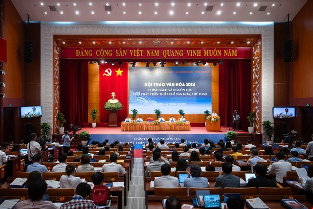 Khai mạc Hội thảo Văn hóa 2024: Chính sách và nguồn lực cho phát triển thể chế văn hóa, thể thao - Ảnh 1. Khai mạc Hội thảo Văn hóa 2024: Chính sách và nguồn lực cho phát triển thể chế văn hóa, thể thao - Ảnh 1.