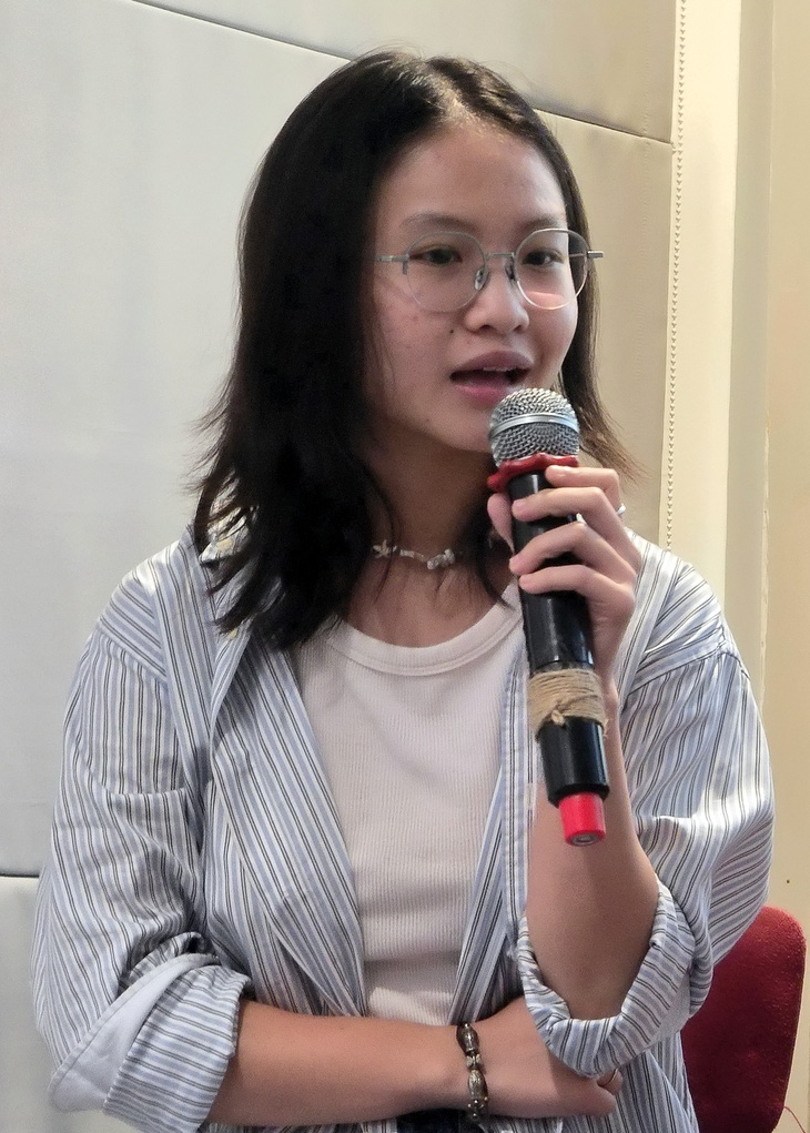 Đạo diễn trẻ Thục Anh, con gái NSND Công Lý, chia sẻ về bộ phim - Ảnh: MI LY Đạo diễn trẻ Thục Anh, con gái NSND Công Lý, chia sẻ về bộ phim - Ảnh: MI LY