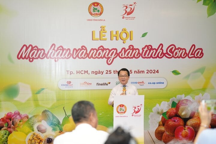 Ông Nguyễn Anh Đức – Tổng Giám đốc Saigon Co.op chia sẻ về những hoạt động ủng hộ nông sản Việt.
