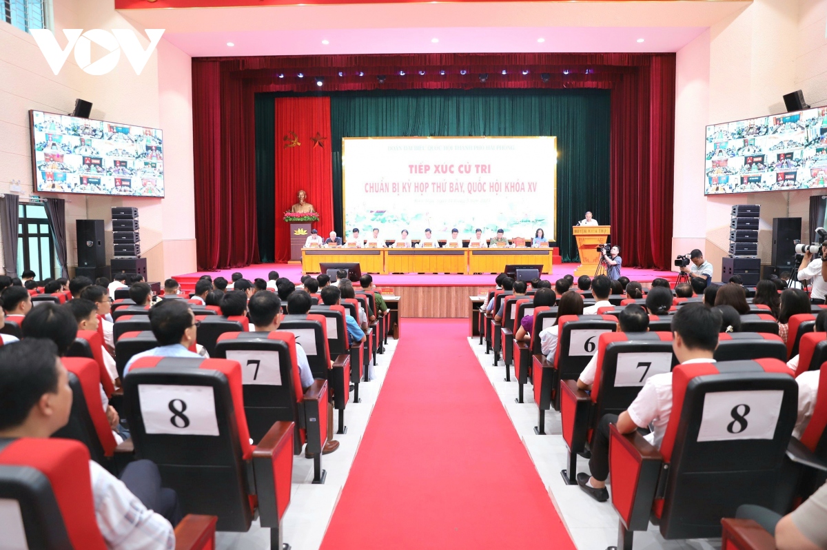 cử tri hải phòng kiến nghị nhiều vấn đề về sáp nhập đơn vị hành chính cấp xã hình ảnh 1 cu tri hai phong kien nghi nhieu van de ve sap nhap don vi hanh chinh cap xa hinh anh 1