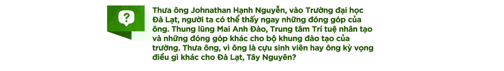 Doanh nhân Johnathan Hạnh Nguyễn tâm sự chuyện học với sinh viên - Ảnh 1.