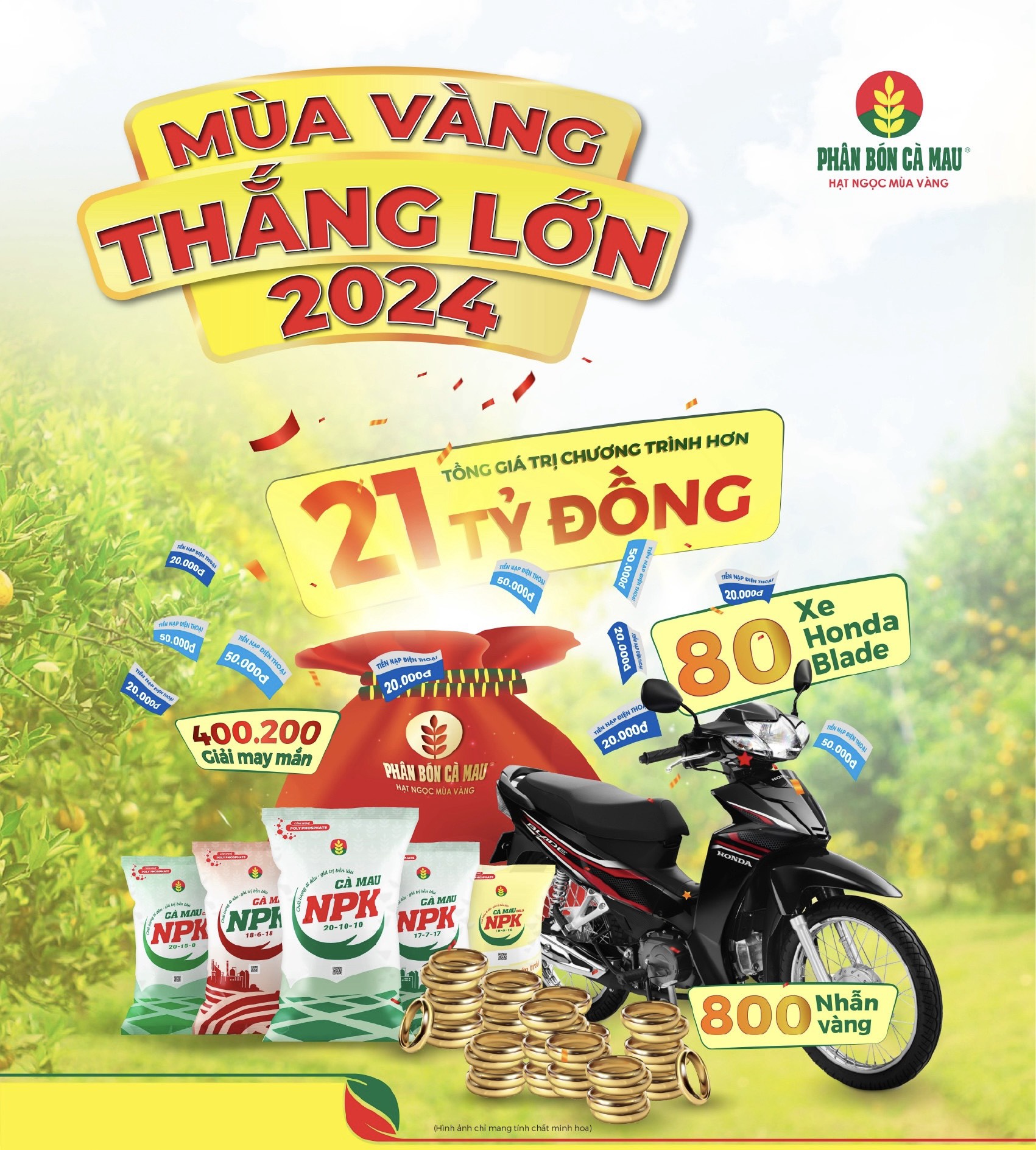 Đón Mùa Vàng Thắng Lớn 21 tỷ đồng cùng Phân bón Cà Mau- Ảnh 1. Đón Mùa Vàng Thắng Lớn 21 tỷ đồng cùng Phân bón Cà Mau- Ảnh 1.