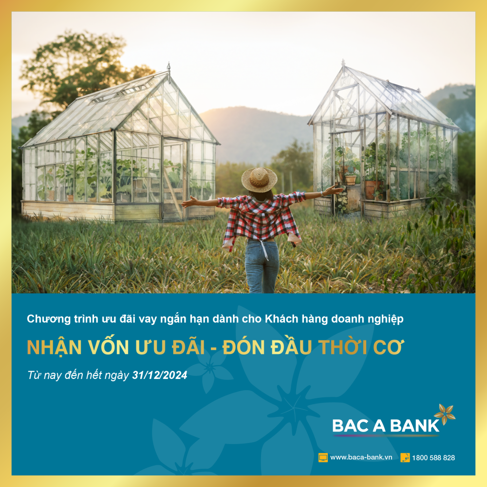 Bac A Bank ưu đãi lãi suất cho doanh nghiệp vay ngắn hạn