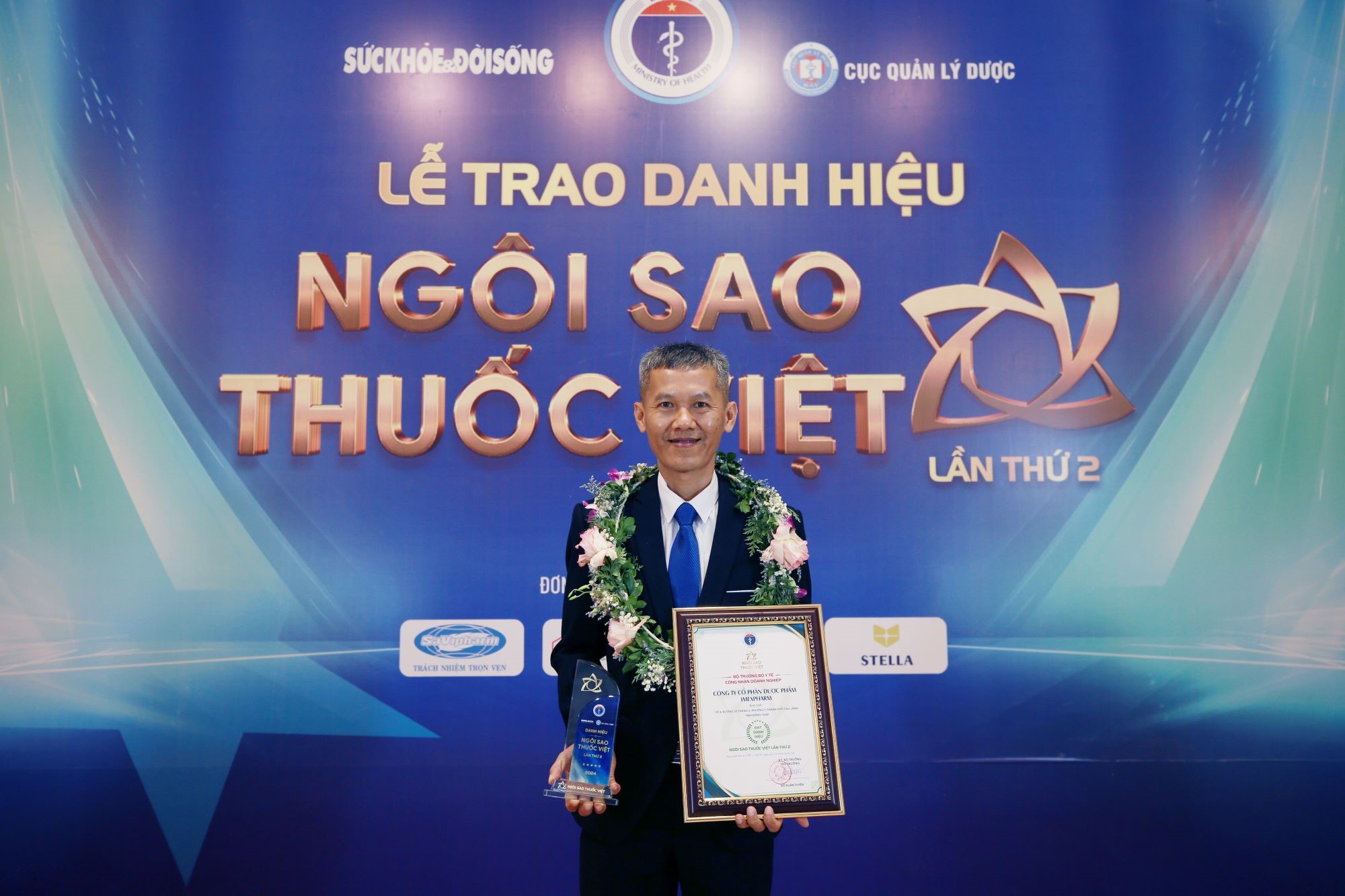 Imexpharm vinh dự nhận danh hiệu "Ngôi Sao Thuốc Việt' lần thứ 2, khẳng định vị thế về chất lượng EU-GMP- Ảnh 1. Imexpharm vinh dự nhận danh hiệu "Ngôi Sao Thuốc Việt' lần thứ 2, khẳng định vị thế về chất lượng EU-GMP- Ảnh 1.