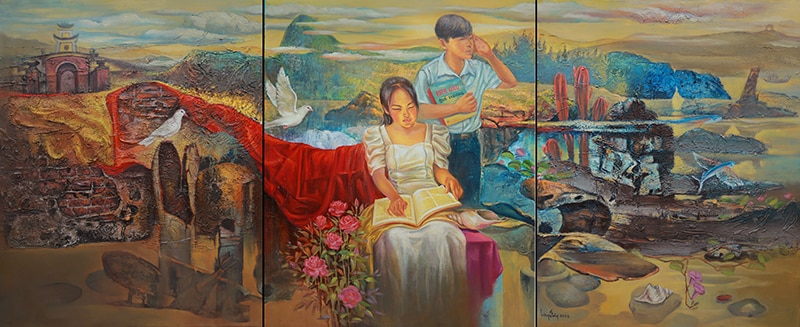Lịch sử, văn hóa, con người Quảng Bình trong sáng tác mỹ thuật - Ảnh 2.