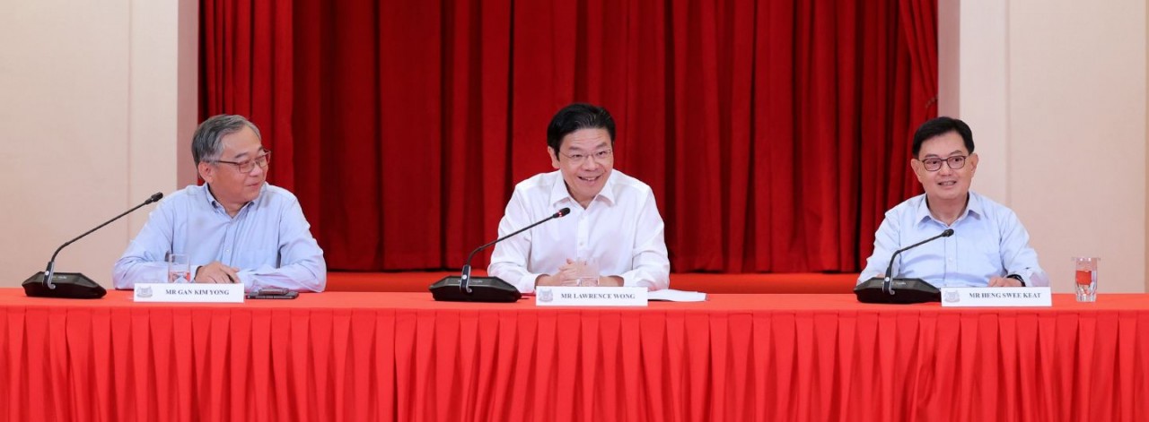 Phát biểu tại họp báo sau khi công bố cải tổ Nội các, Phó Thủ tướng Lawrence Wong đã nhấn mạnh tầm quan trọng của việc đảm bảo tính liên tục và ổn định khi chính phủ hiện nay sắp kết thúc nhiệm kỳ. (Nguồn: PMO) Phát biểu tại họp báo sau khi công bố cải tổ Nội các, Phó Thủ tướng Lawrence Wong đã nhấn mạnh tầm quan trọng của việc đảm bảo tính liên tục và ổn định khi chính phủ hiện nay sắp kết thúc nhiệm kỳ. (Nguồn: PMO)