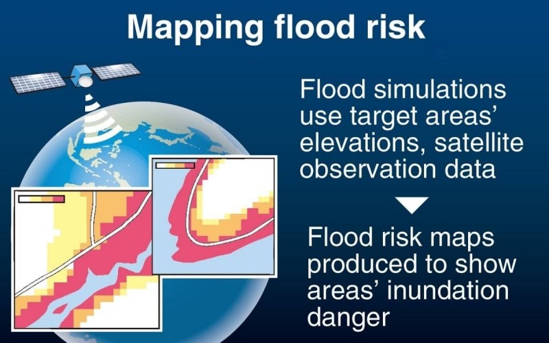 Nhật Bản cung cấp bản đồ cảnh báo lũ lụt cho Việt Nam và 3 nước Đông Nam Á