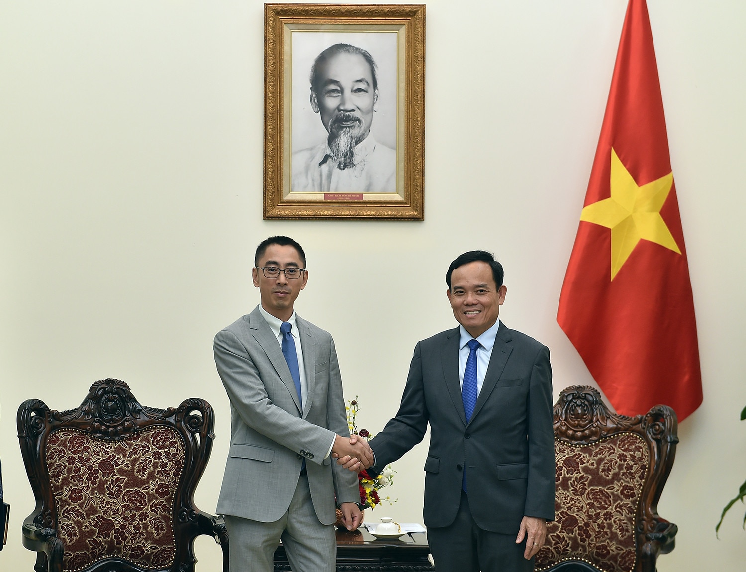 Phó Thủ tướng Trần Lưu Quang tiếp Phó Chủ tịch Huawei khu vực châu Á - Thái Bình Dương- Ảnh 1.