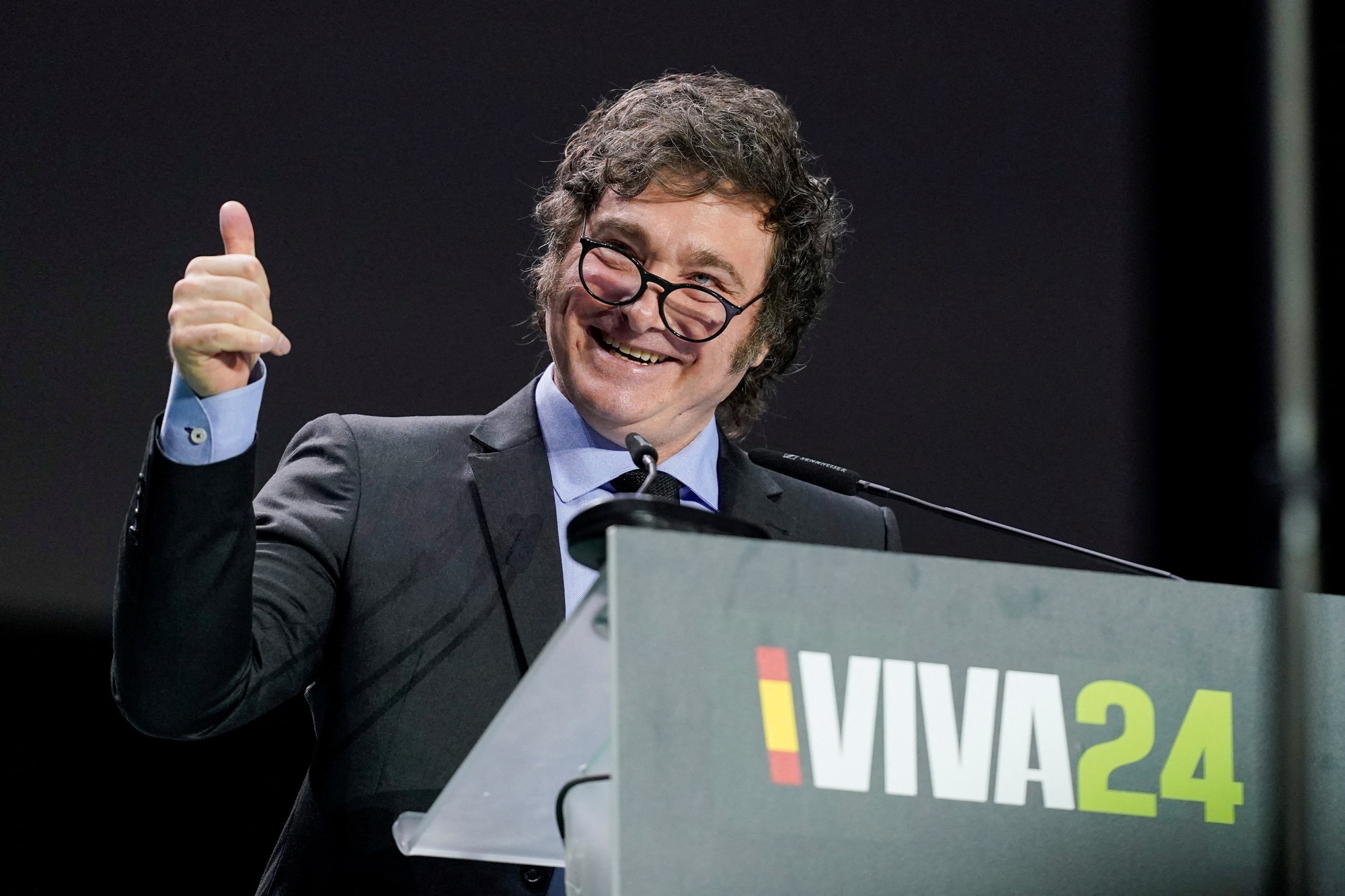 Tổng thống Argentina Javier Milei dự sự kiện do đảng Vox tổ chức tại Tây Ban Nha ngày 19.5