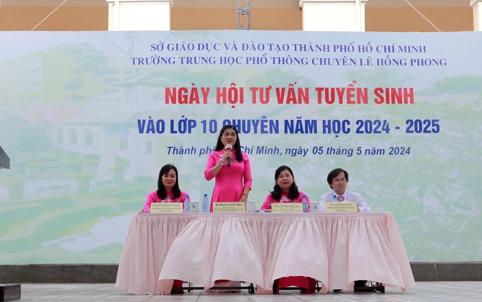 Bà Phạm Thị Bé Hiền, Hiệu trưởng Trường THPT chuyên Lê Hồng Phong (TP.HCM), thông tin về các quy định trong thi lớp 10 chuyên