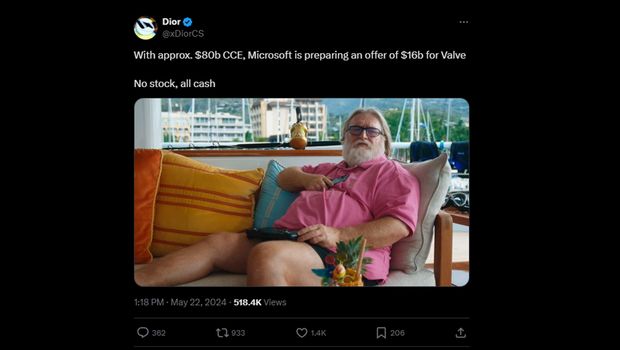 Thông tin Microsoft mua lại Valve là giả mạo- Ảnh 1. Thông tin Microsoft mua lại Valve là giả mạo- Ảnh 1.