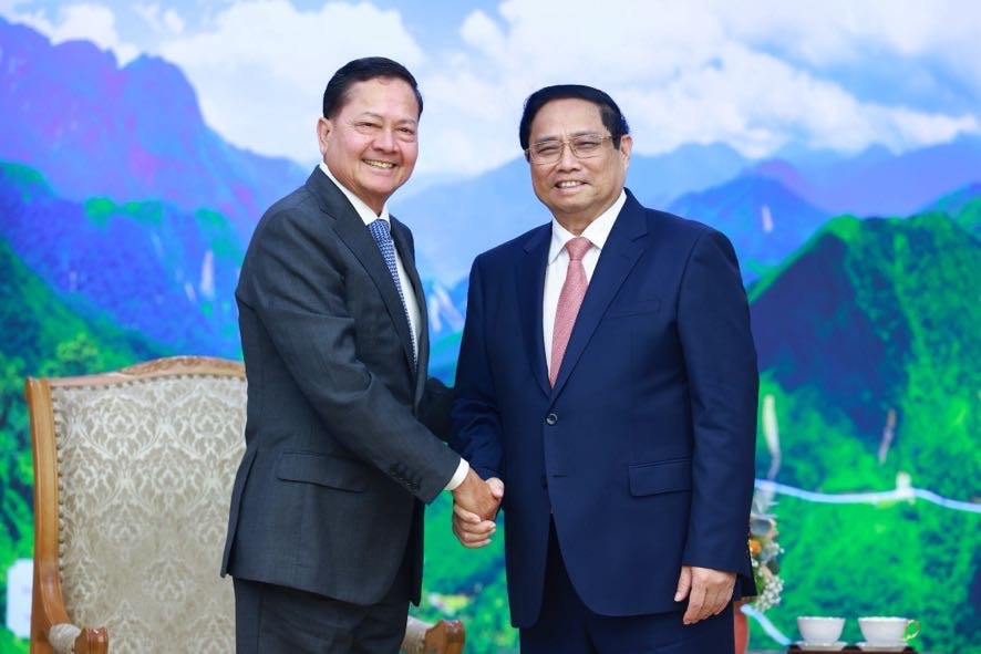 Thủ tướng Chính phủ Phạm Minh Chính tiếp Phó Thủ tướng Campuchia Neth Savoeun- Ảnh 1.