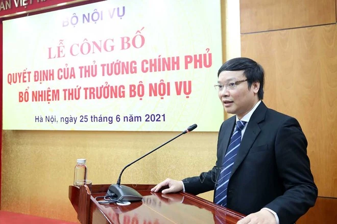 Ông Trương Hải Long, Thứ trưởng Bộ Nội vụ