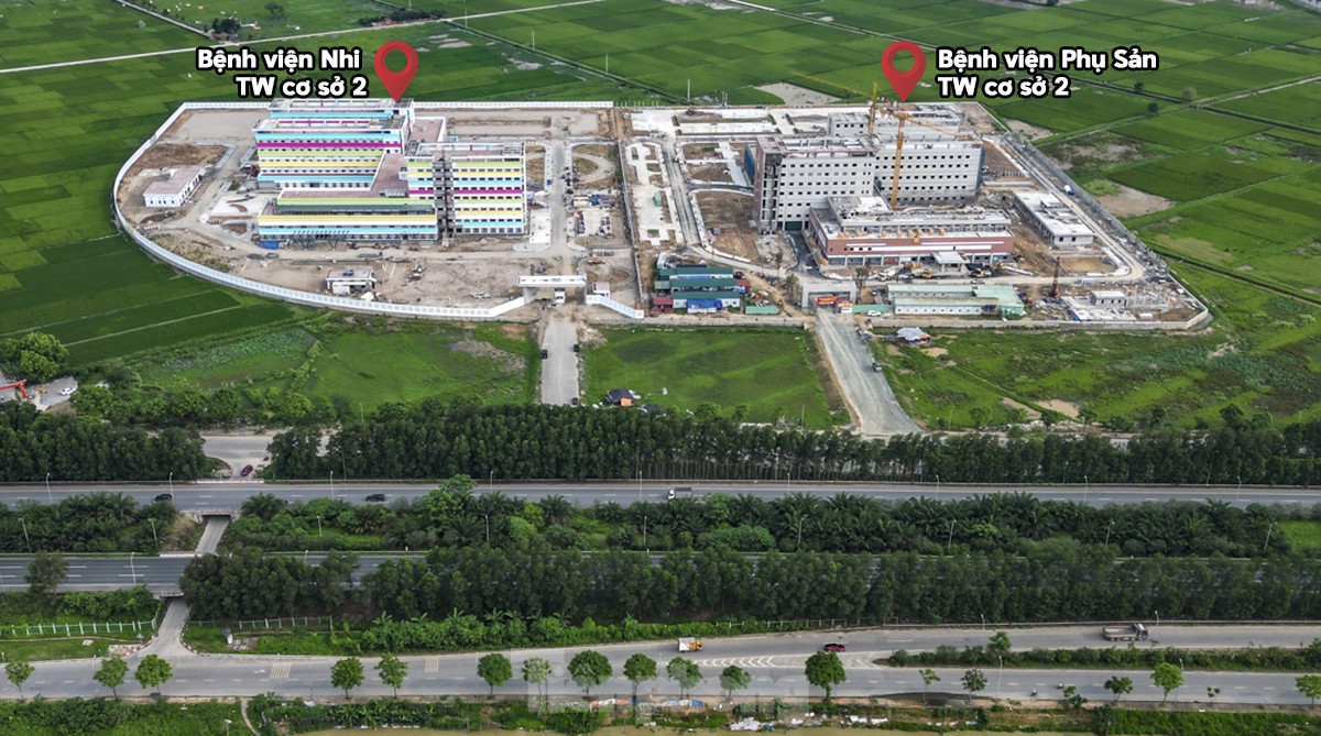 Toàn cảnh 2 bệnh viện Trung ương trị giá 1.500 tỷ đồng ở Hà Nội sau hơn một năm thi công ảnh 1