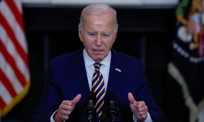 Tổng thống Mỹ Joe Biden tại Washington DC hôm 6/2. Ảnh: Reuters