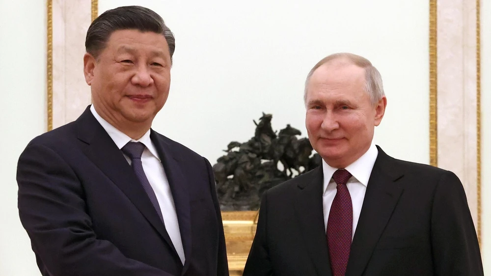 Tổng thống Nga Vladimir Putin và Tổng Bí thư, Chủ tịch Trung Quốc Tập Cận Bình. Ảnh: Sputnik 
