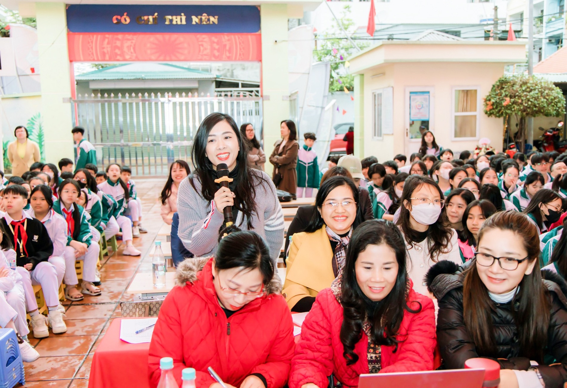 Trường THCS Trọng Điểm, TP Hạ Long luôn nằm trong top đầu của tỉnh Quảng Ninh nhờ đội ngũ giáo viên nhiều kinh nghiệm, năng lực - Ảnh: Trường THCS Trọng Điểm