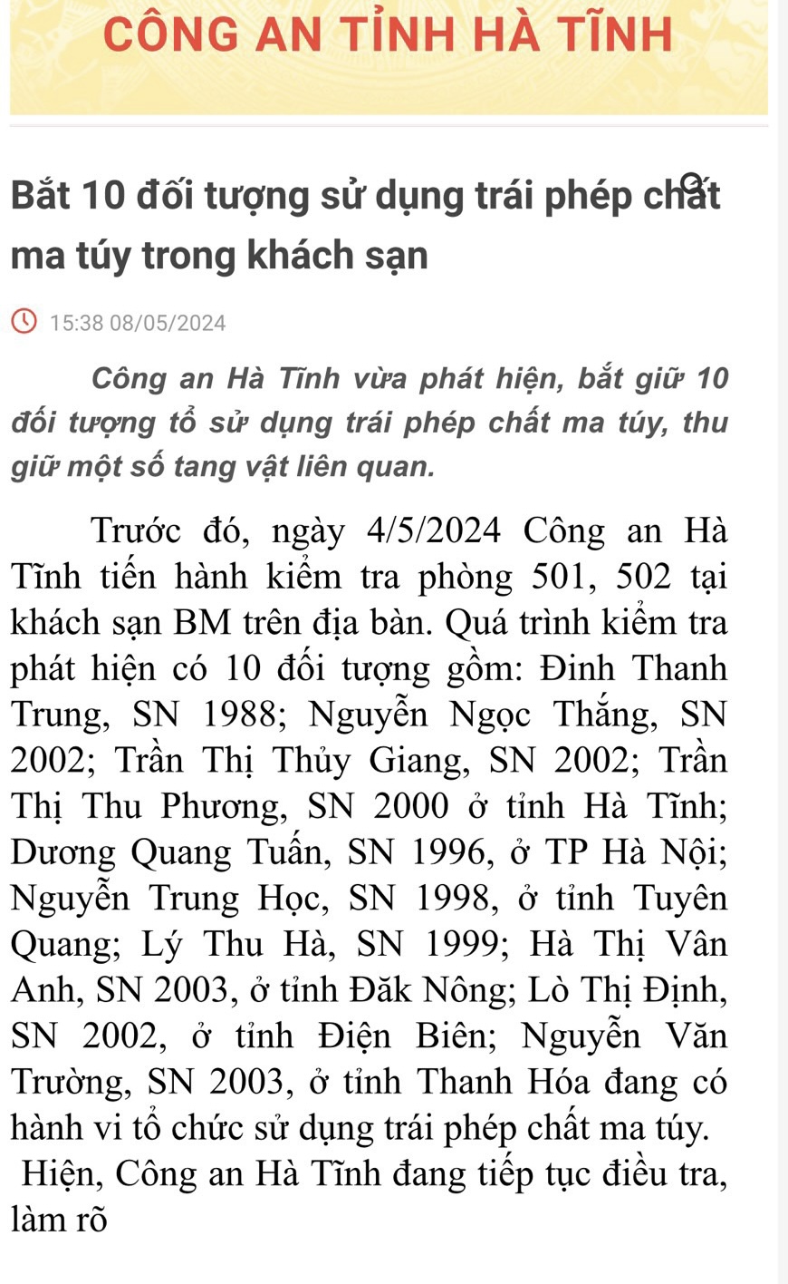 Vụ các cầu thủ đội Hà Tĩnh bị bắt vì dùng ma túy: Tượng đài sụp đổ! - Ảnh 1. Vụ các cầu thủ đội Hà Tĩnh bị bắt vì dùng ma túy: Tượng đài sụp đổ! - Ảnh 1.