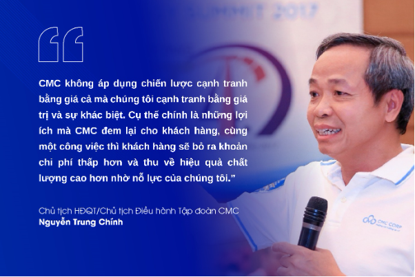 Chủ tịch CMC: Cạnh tranh theo cách tạo giá trị cho khách hàng - Vietnam.vn Chủ tịch CMC: Cạnh tranh theo cách tạo giá trị cho khách hàng
