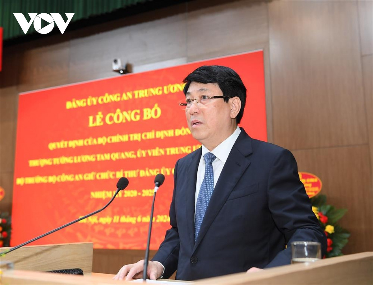 thượng tướng lương tam quang giữ chức bí thư Đảng uỷ công an trung ương hình ảnh 3 thuong tuong luong tam quang giu chuc bi thu Dang uy cong an trung uong hinh anh 3