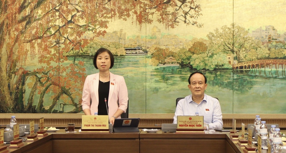 Phó Trưởng Đoàn chuyên trách Đoàn đại biểu Quốc hội TP Hà Nội Phạm Thị Thanh Mai cho biết, qua thảo luận, các ý kiến bày tỏ đồng tình với phương án Chính phủ trình