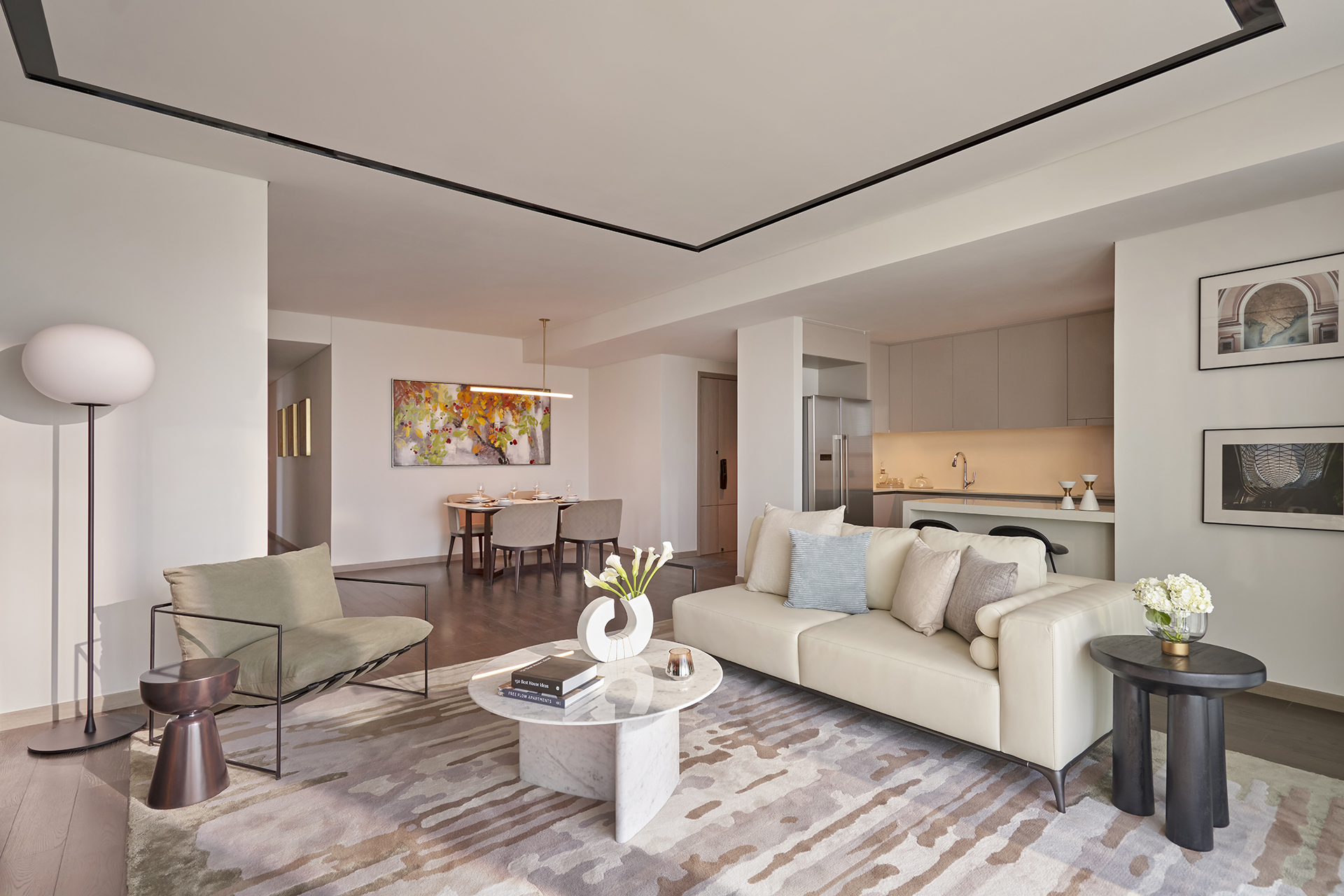 Bên trong căn hộ hàng hiệu Marriott tại tòa Lake, Grand Marina, Saigon. Ảnh: Masterise Homes Bên trong căn hộ hàng hiệu Marriott tại tòa Lake, Grand Marina, Saigon. Ảnh: Masterise Homes