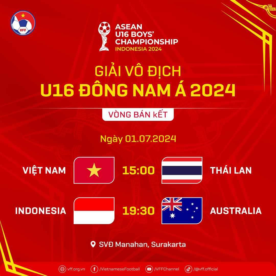 Lộ đối thủ cực mạnh của U.16 Việt Nam ở bán kết Đông Nam Á, VAR vào cuộc- Ảnh 2. Lộ đối thủ cực mạnh của U.16 Việt Nam ở bán kết Đông Nam Á, VAR vào cuộc- Ảnh 2.