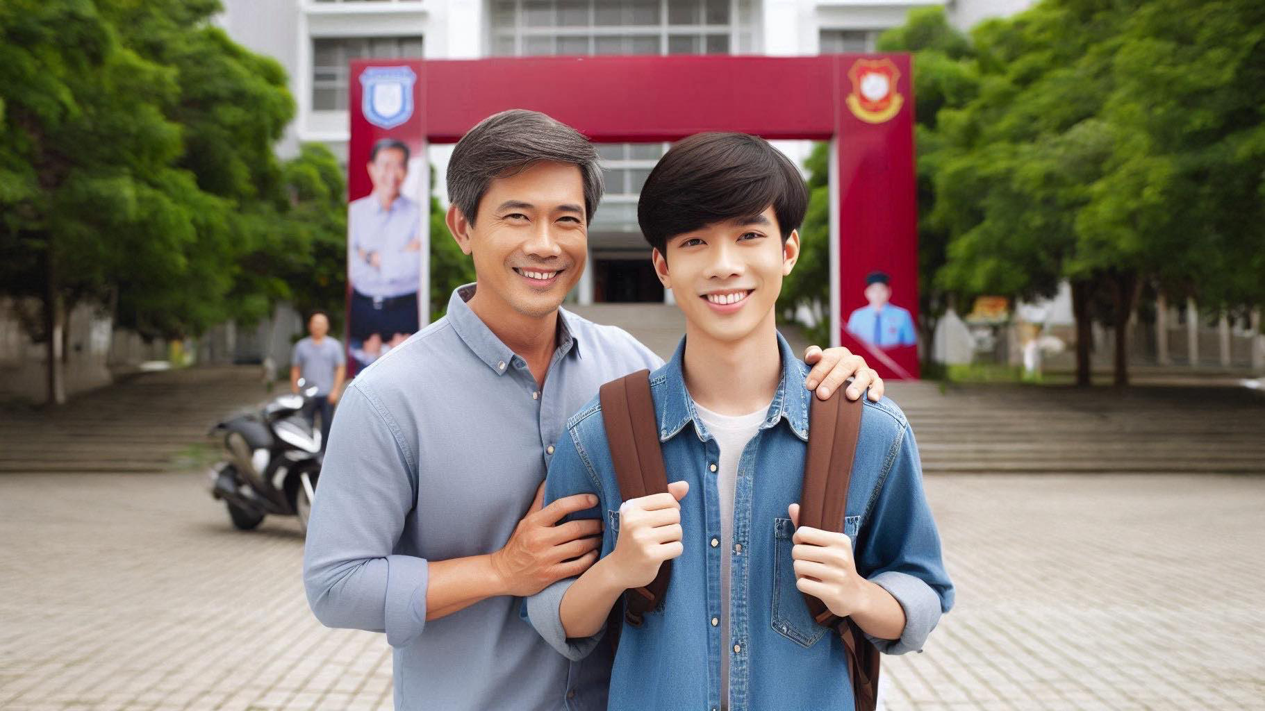 Con đi thi tốt nghiệp không mặc đồng phục, mẹ tất tả đến tận trường thi- Ảnh 1. Trợ giúp con sẽ tạo cảm giác an toàn, thuận lợi hơn... nhưng nếu bảo bọc quá mức, bạn trẻ dễ dàng thất bại, nản chí, mất "đề kháng" khi đối mặt với cuộc sống - Ảnh minh họa: AI