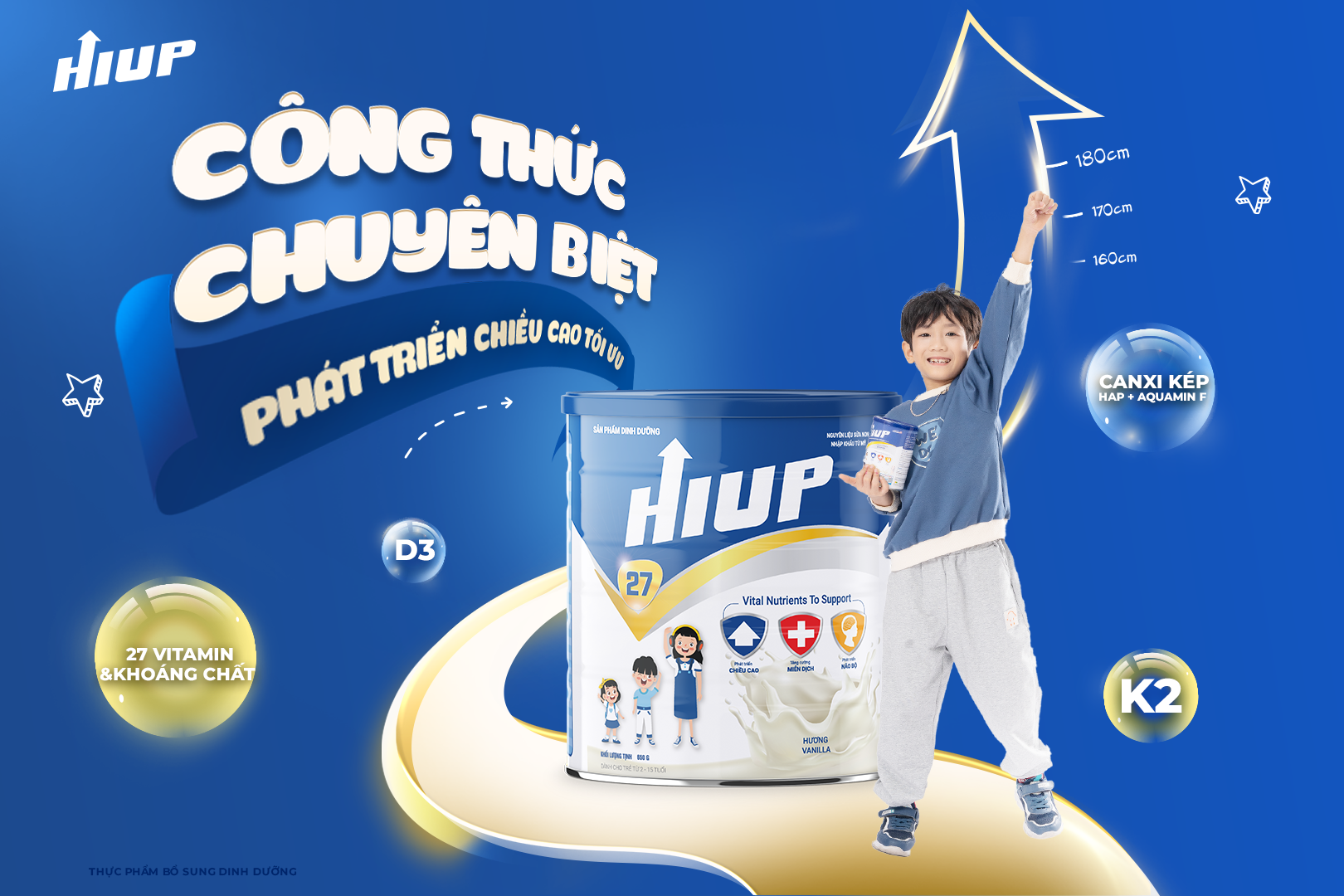 HIUP - Giải pháp dinh dưỡng đột phá giúp trẻ cao lớn chạm ước mơ - Ảnh 1. HIUP - Giải pháp dinh dưỡng đột phá giúp trẻ cao lớn chạm ước mơ - Ảnh 1.