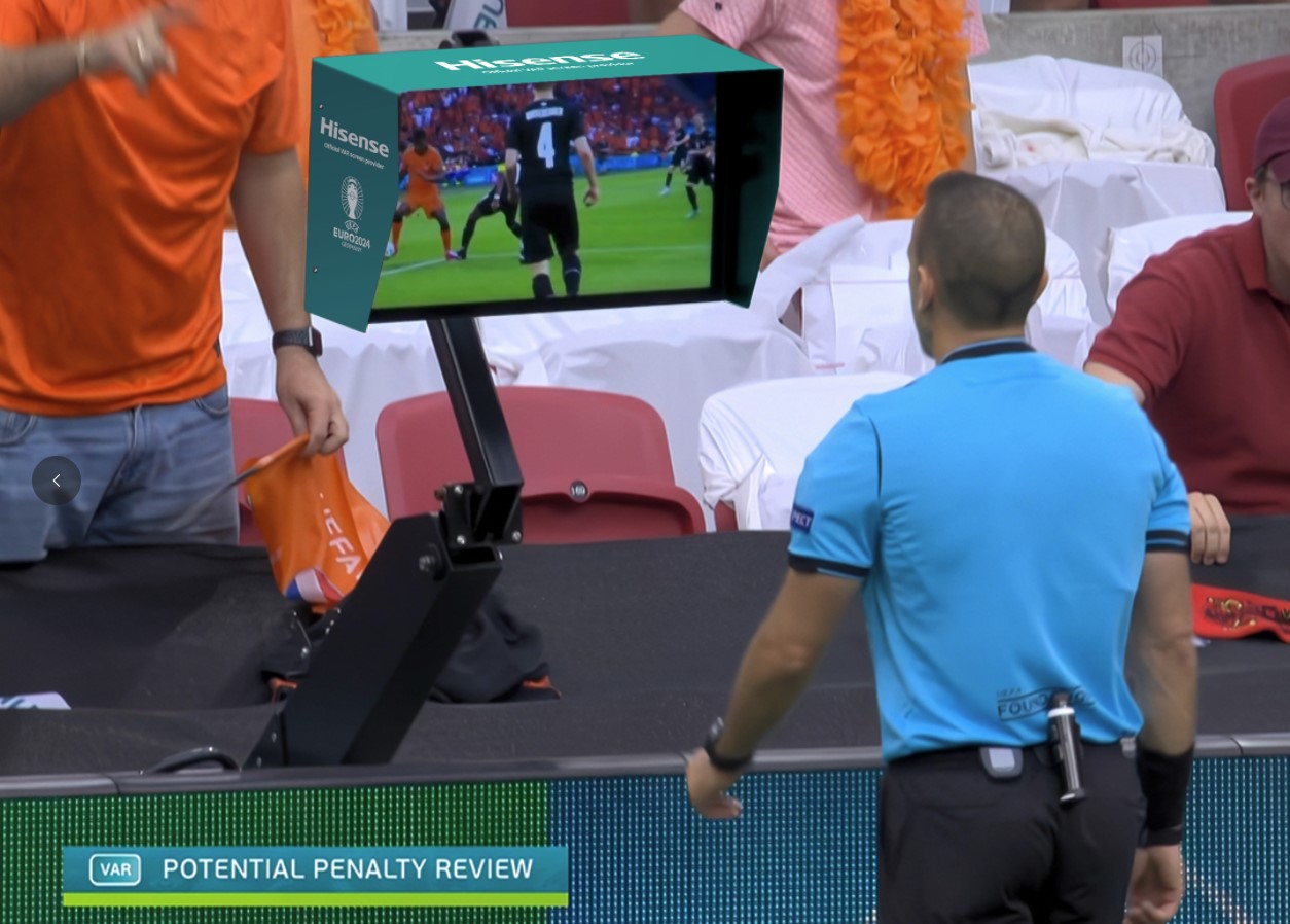 Hisense đã được công bố là Nhà cung cấp màn hình VAR chính thức cho UEFA EURO 2024™ Hisense đã được công bố là Nhà cung cấp màn hình VAR chính thức cho UEFA EURO 2024™