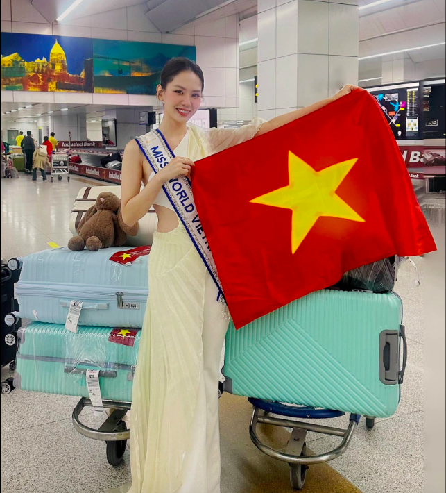 Hoa hậu Mai Phương vừa đến Ấn Độ thi Miss World lần thứ 71, dàn đối thủ Hoa hậu Mai Phương vừa đến Ấn Độ thi Miss World lần thứ 71, dàn đối thủ