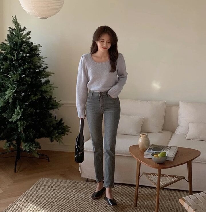 Kiểu trang phục phối cùng giày bệt giúp bạn trông cao hơn - Ảnh 2. Kiểu trang phục phối cùng giày bệt giúp bạn trông cao hơn - Ảnh 2.