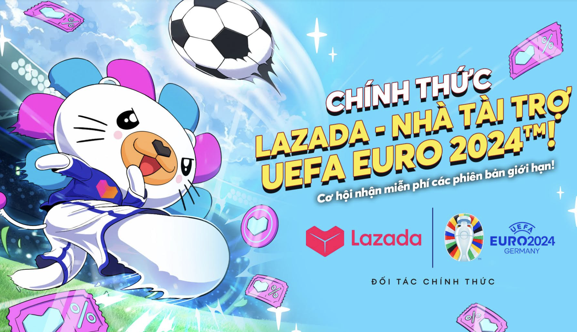 Lazada trở thành đối tác của UEFA Euro 2024 tại Đông Nam Á- Ảnh 1. Lazada trở thành đối tác của UEFA Euro 2024 tại Đông Nam Á- Ảnh 1.