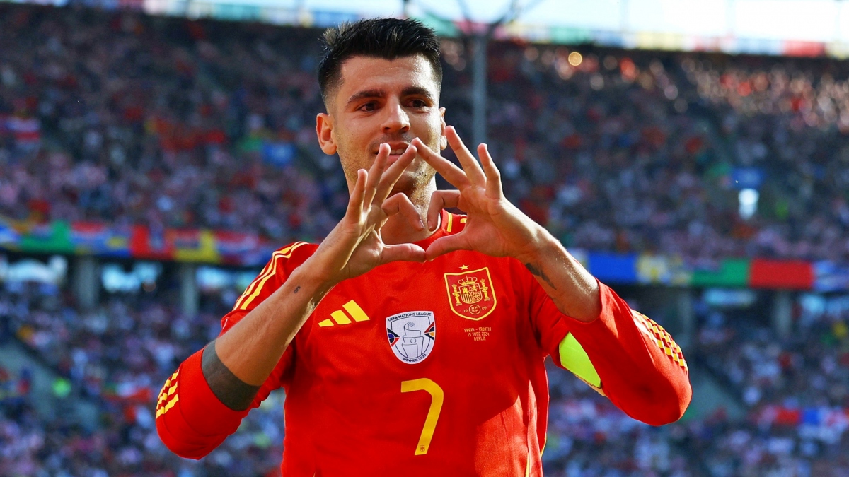 morata cán cột mốc ấn tượng ở euro 2024, chỉ thua platini và ronaldo hình ảnh 1 morata can cot moc an tuong o euro 2024, chi thua platini va ronaldo hinh anh 1