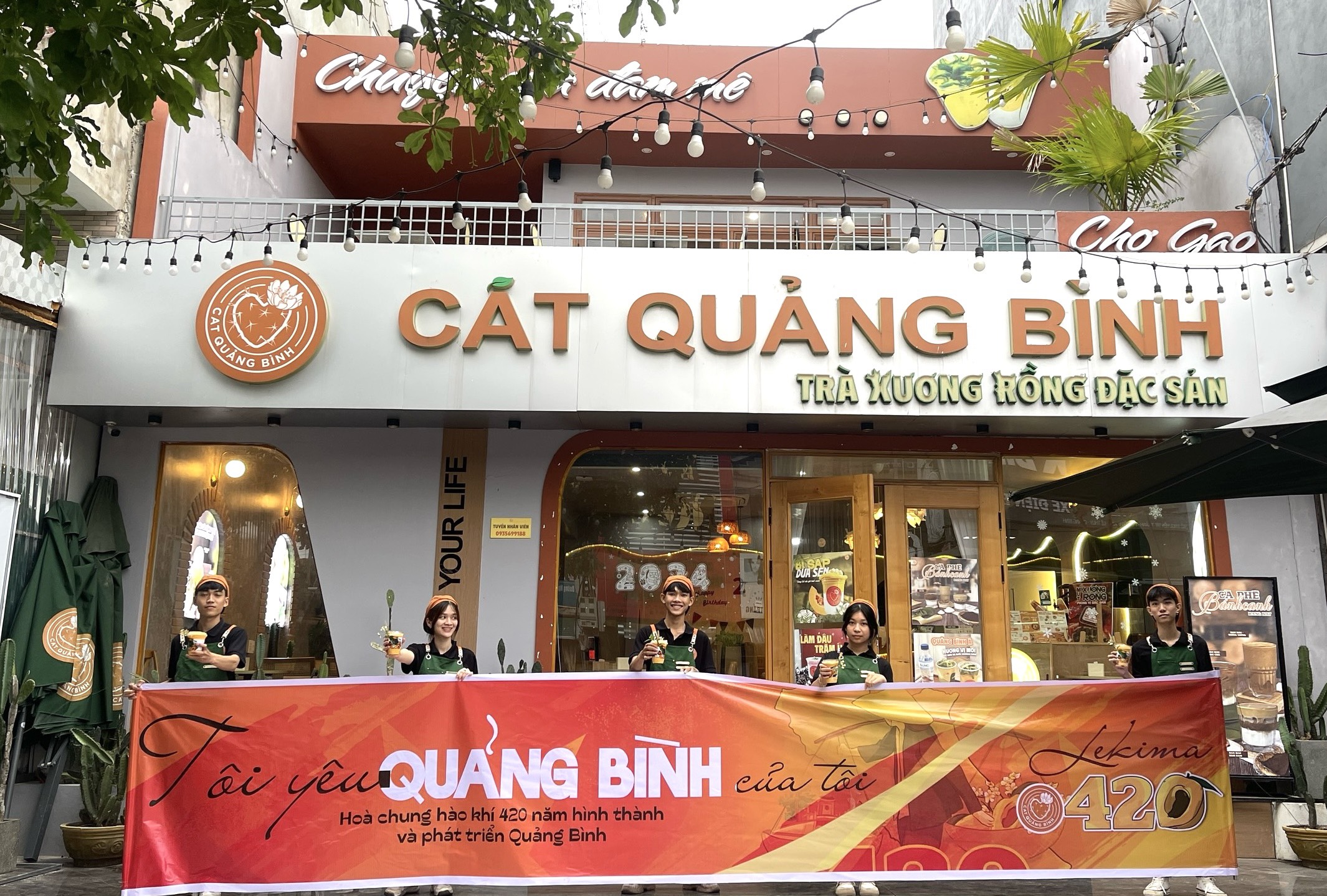 Quán cà phê và trà đậm chất người Quảng Bình- Ảnh 1. Quán cà phê và trà đậm chất người Quảng Bình- Ảnh 1.