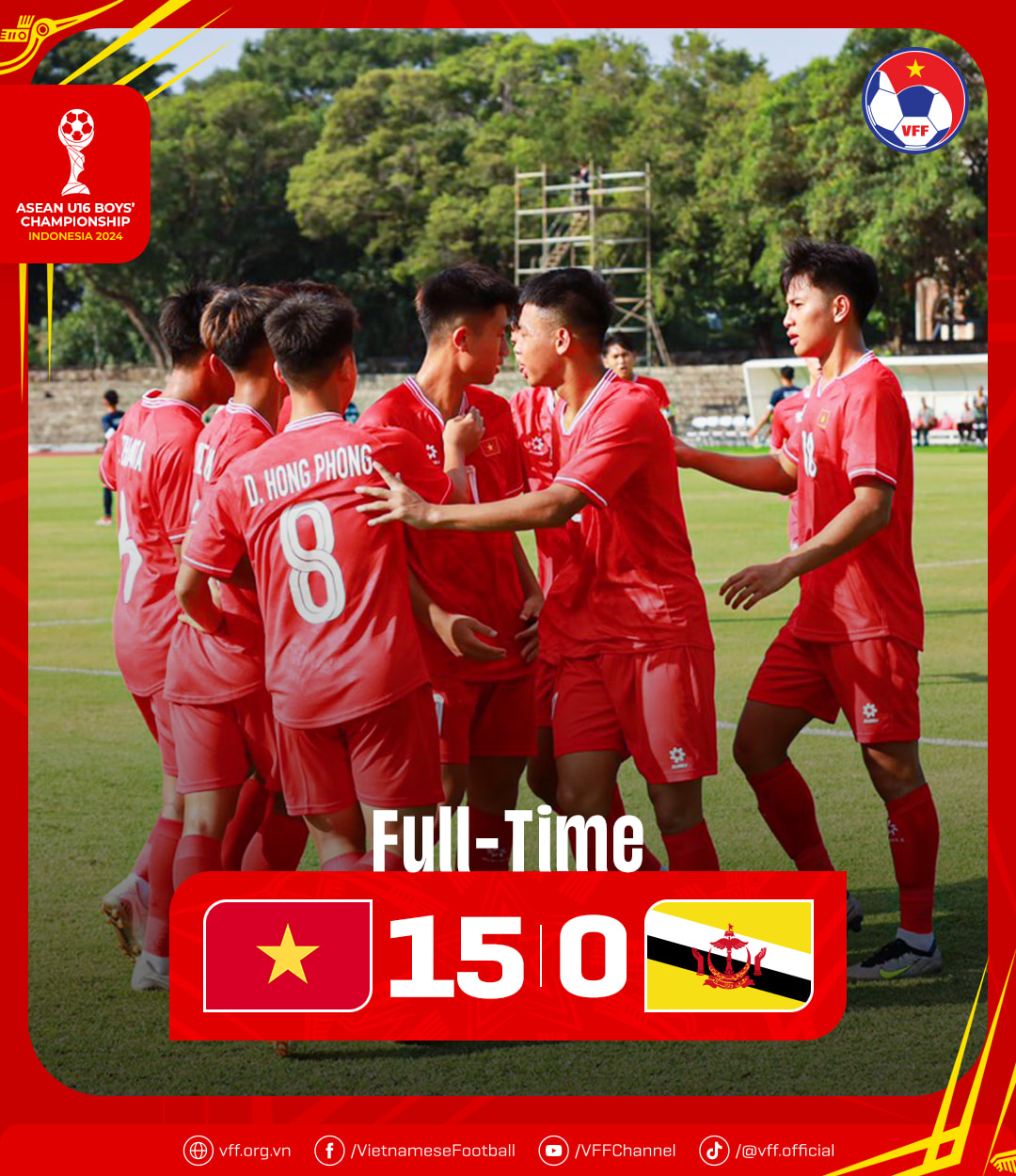 U.16 Việt Nam thắng với tỷ số đậm không tưởng tại giải Đông Nam Á, HLV Minh Chiến nói gì?- Ảnh 1. U.16 Việt Nam thắng với tỷ số đậm không tưởng tại giải Đông Nam Á, HLV Minh Chiến nói gì?- Ảnh 1.