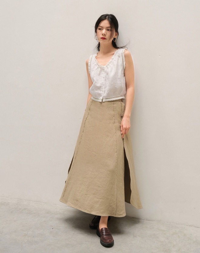 Mặc linen đơn giản lại mát và đẹp không ngờ- Ảnh 10. Mặc linen đơn giản lại mát và đẹp không ngờ- Ảnh 10.